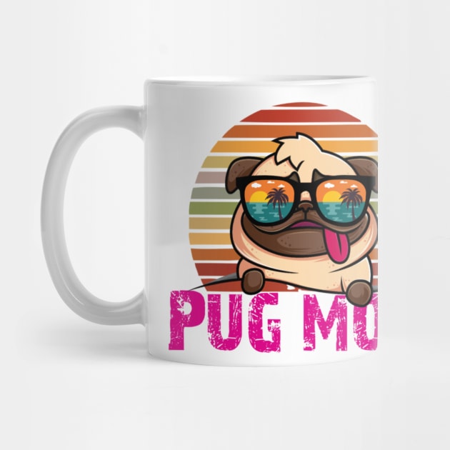 Pug Mom by Bernesemountaindogstuff